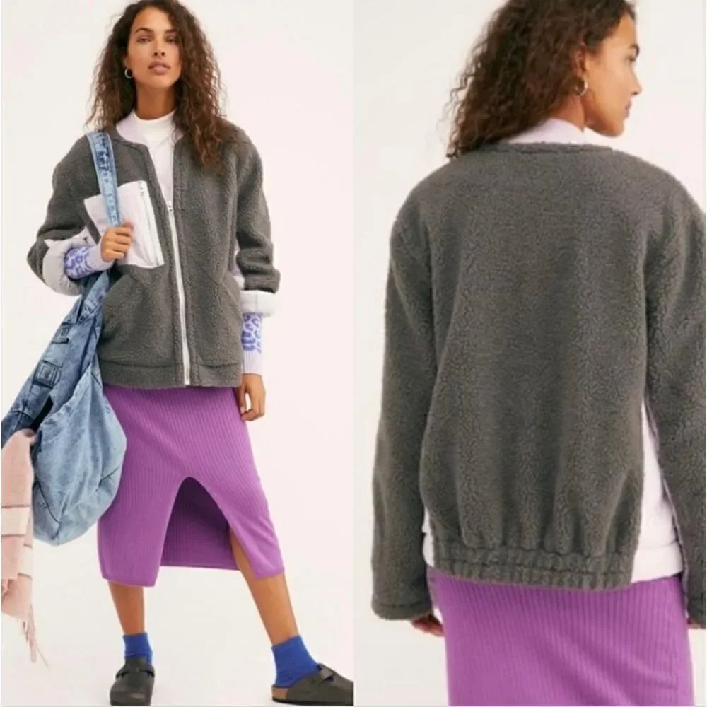 Free People Rivington Sherpa Jacket, large